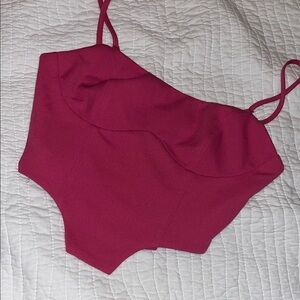 Stylish Pink One-Piece Swimsuit